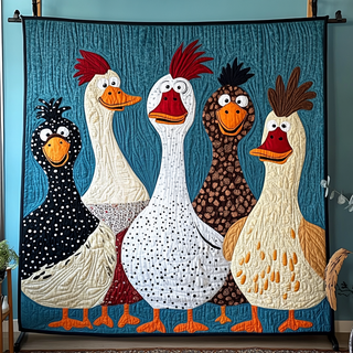 Ankflocken Quiltat Överkast