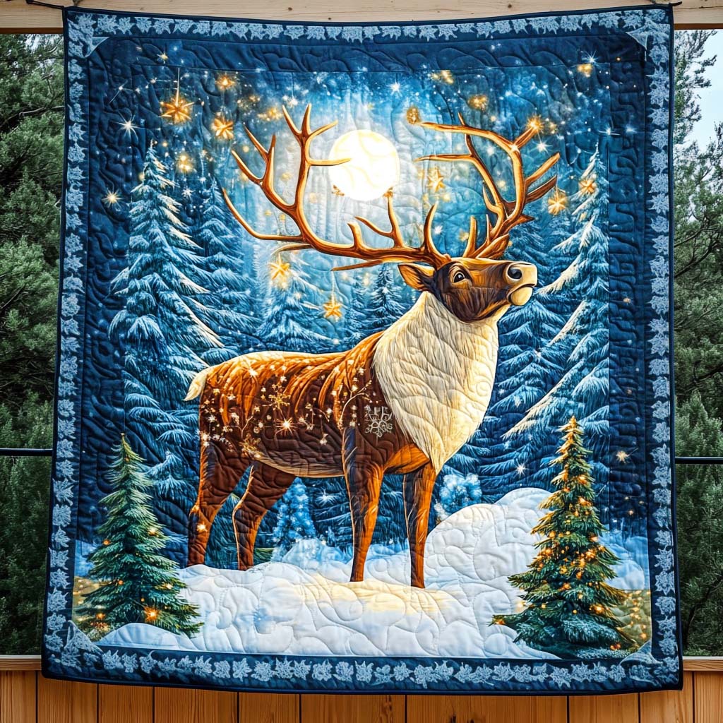 Renmagi i Månsken quiltat överkast