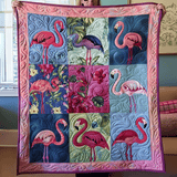 Flamingo Quiltat Överkast